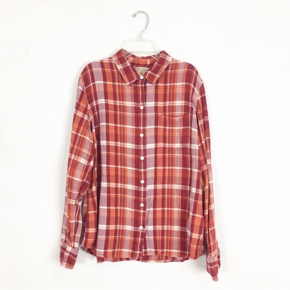Lucky Brand Flannel Shirt Top women’s size large